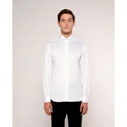 Camisa semi-entallada puño doble