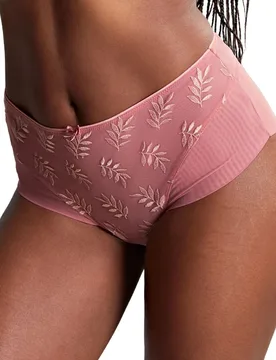 Womens Tango Deep Brief - Pink Polyamide - Size X-Small - Panache - FashionsVida