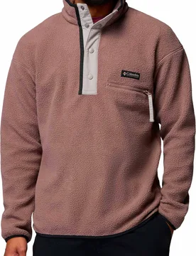 Polaire demi-pressionnée - Helvetia II Half Snap Fleece Iron - Taille L - Marron - Columbia - FashionsVida