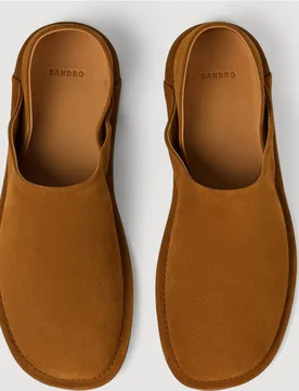 Zapatillas de casa de hombre de serraje convertibles - sandro - FashionsVida