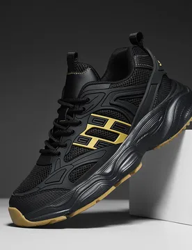 Men's Running Shoes with Thick and Cushioned Soles, Mesh Breathable Sneakers, Fashionable and Suitable for Jogging and Fitness - Aliexpress - FashionsVida