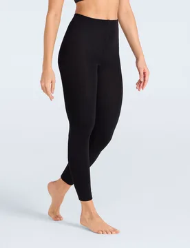Fleece Lined Womens Leggings - Black - Black - Size: L - Animal - FashionsVida