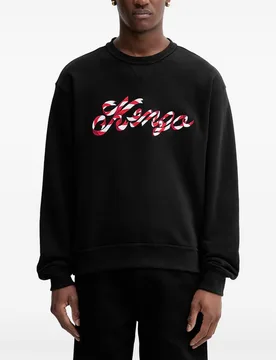 Kenzo felpa logo a nastro uomo nero - Kenzo - FashionsVida