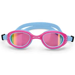 Trisight Silicone Swimming Goggles Pink / Blue Mirrored One size Men,Women