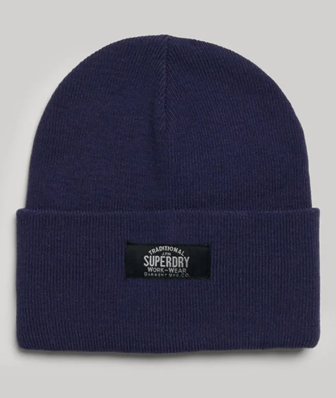 Superdry Damen Strick Klassische Strickmütze, Blau - 22.99 - FashionsVida