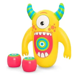 Punching Bag Inflatable Yellow / Multicolor 120 cm unisex