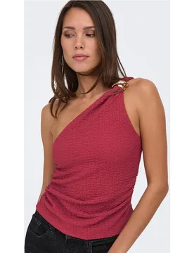 Top de mujer sin mangas con escote asimétrico - Only - FashionsVida