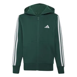 Felpa Con Zip Essentials Collegiate Green / White 7-8 Anni