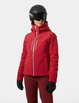 Women's Alphelia Lightweight Lifaloft Ski Jacket Red XS - Red - Female - Helly Hansen - FashionsVida