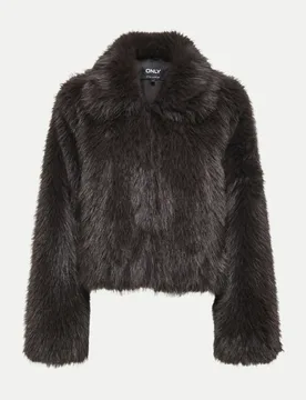 Kunstpelzjacke ONLMANNY Braun M - Only - FashionsVida