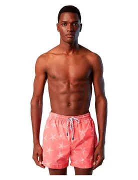 Volley All Over Starfish Swimming Shorts Coral XL Men - North Sails - FashionsVida