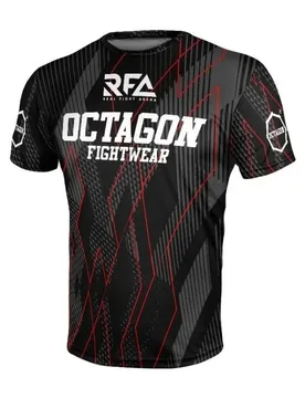 Summer Fans Octagonal X RFA Fightwear Men's 3D Printed Breathable Speed Drying Motorcycle Sports Fitness Short Sleeve T-shirt - Aliexpress - FashionsVida
