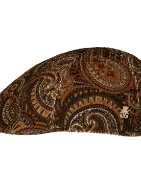 Billy Paisley Cord Flat Cap Zechbauer by - brown - Size: 61 cm - Mayser - FashionsVida