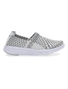 Sneakers Slip-on 640 Bianche e Grigie 37 - Overland - FashionsVida