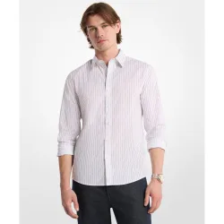 Camisa de hombre de manga larga a rayas