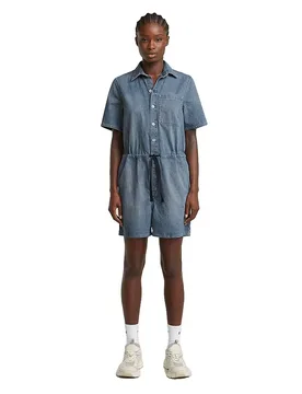 Combinaison à Manches Courtes Easy Faded Blue Mist L - G-Star - FashionsVida