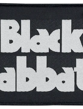 Patch - Logo - schwarz/weiß - Lizenziertes Merchandise! - None - unisex - Black Sabbath - FashionsVida