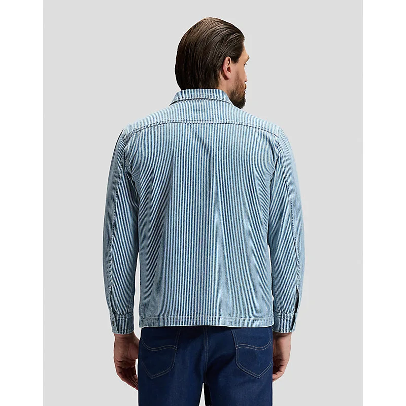 Relaxed Overshirt Washed Rr Stripe Größe M male - Lee - FashionsVida