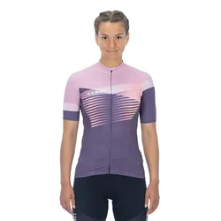 Maglia A Maniche Corte Teamline Violet / Rose