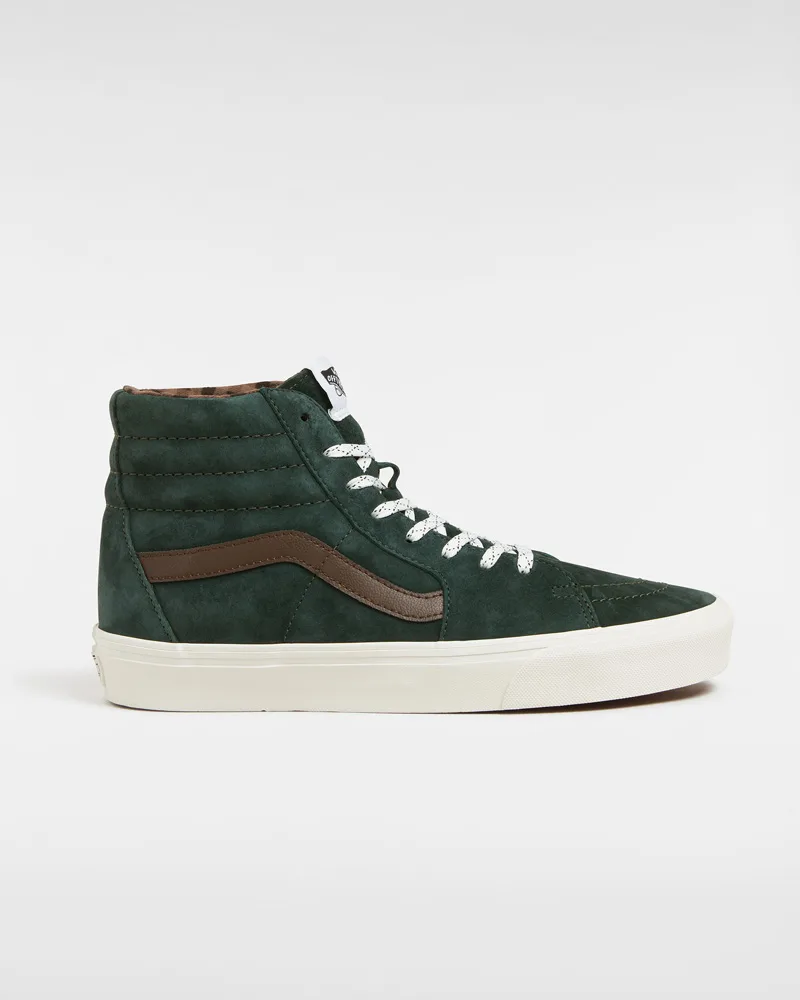 Unisex Sk8-Hi Sneakers - Black Leather - Size Uk 3.5 - Vans - FashionsVida