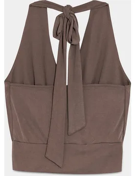 Top de mujer con lazada en cuello - Noon - FashionsVida