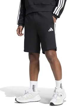 Essentials Cotton Rich Fleece Shorts Black male - Adidas - FashionsVida