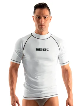 Rash Guard Manches Courtes T Sun White M - Seacsub - FashionsVida
