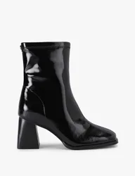 Skyler Patent Leather Ankle Boots Black female