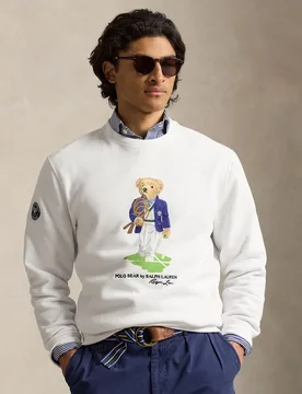 Sudadera de hombre con cuello redondo y Polo Bear - Polo Ralph Lauren - FashionsVida
