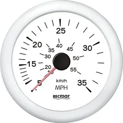 Ph Speedometer 0-35 M White 100 mm unisex