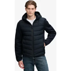 Chaqueta híbrida de punto Storm de hombre con capucha