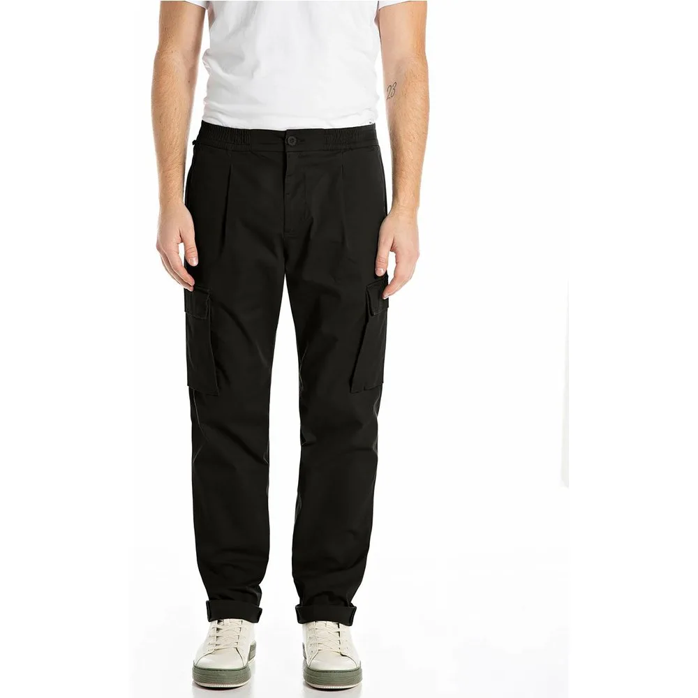 Pantalón de hombre estilo cargo de corte tapered - Replay - FashionsVida