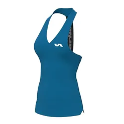 Linda Basic Sleeveless T-shirt Blue XL