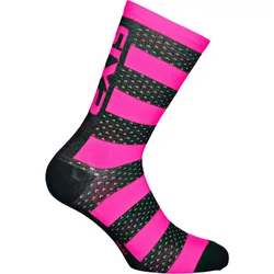 Calza Tecnica Corta in Tessuto LUXURY Merinos Rosa Nero taglia 47