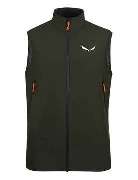 Gilet Sella Durastretch Dark Olive M - Salewa - FashionsVida