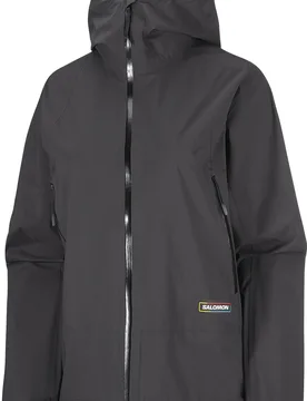 Veste imperméable et respirante - Outquest 2.5L Jkt W Deep Black - Taille S - Noir - Salomon - FashionsVida