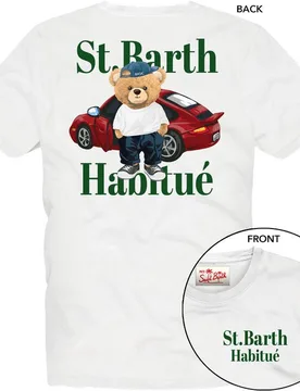 T-shirt con stampa frontale e posteriore PRL0002-08481L - MC2 SAINT BARTH - FashionsVida