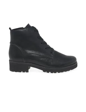 Women's 'Zumba' Lace Up Ankle Boots in Black Size: 6 - Black - Size: 6 - Gabor - FashionsVida