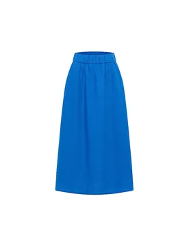 Lanius Falda midi azul 42 - LANIUS - FashionsVida