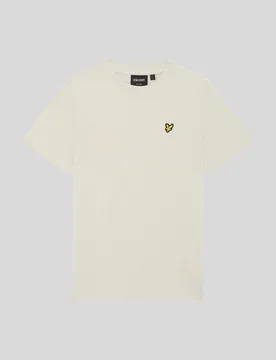 Kids Cotton Crew Neck T-Shirt Putty - Lyle & Scott - FashionsVida