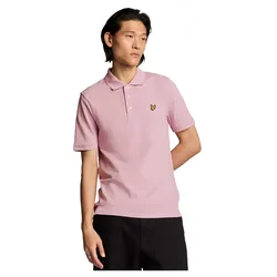 Polo A Maniche Corte Plain Pink Light L