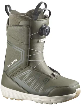 Boots de snowboard - Faction BOA Olive Night/Rosin/Rainy Day - Taille 46 - Vert - Salomon Snowboard - FashionsVida