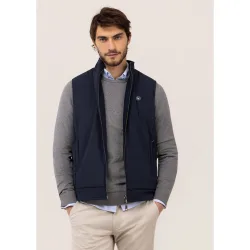 Chaleco ligero de hombre liso