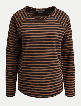 Smith & Soul Ringelshirt Braun M - Smith & Soul - FashionsVida
