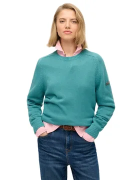 Pull Slouchy Teal 2XS - Superdry - FashionsVida