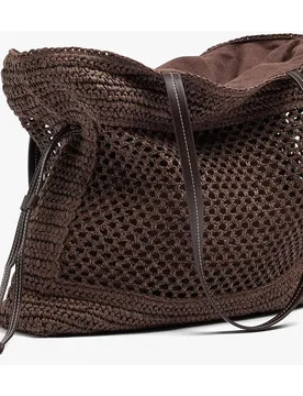 Shopper grande con cierre de cuerda en liso - Parfois - FashionsVida