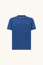 T-shirt in cotone jersey uomo bluette