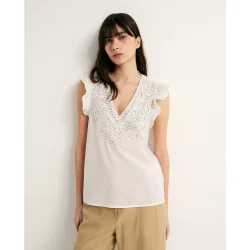 Sfera - Top pechera bordada