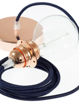 Cables Lampe Suspendue Pendel Pour Abat-jour Rm20 Diy 2 M Dark Blue / Copper One Size - Creative - FashionsVida