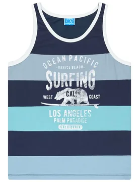 T-shirt Sans Manches Torrent Dark Blue / Blue / Turquoise M - Ocean Pacific - FashionsVida